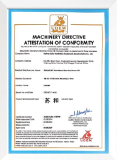 Declaration of Conformity for Machinery Directive
